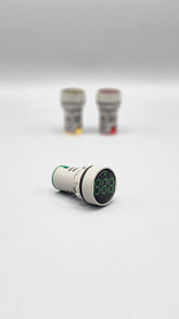 Voltmeter Panel Digital Indicator Round Shape