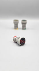 Voltmeter Panel Digital Indicator Round Shape
