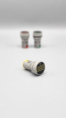 Voltmeter Panel Digital Indicator Round Shape