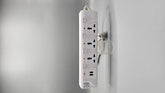 Heavy Duty 3-Socket + 2-USB Wire Extension NK-639U 2500W