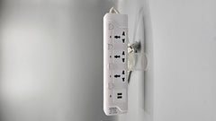 Heavy Duty 3-Socket + 2-USB Wire Extension NK-639U 2500W