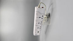 Heavy Duty 3-Socket + 2-USB Wire Extension NK-639U 2500W