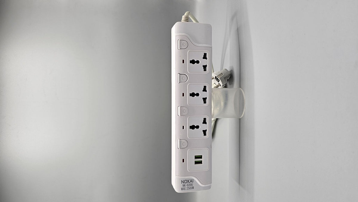 Heavy Duty 3-Socket + 2-USB Wire Extension NK-639U 2500W